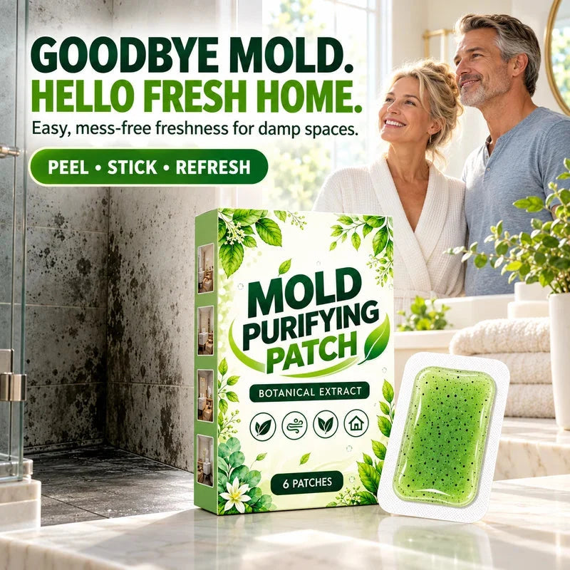 🧪6 Pcs Botanical Mold Removal Patches – Long-Lasting Damp Area Care