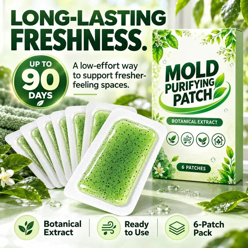 🧪6 Pcs Botanical Mold Removal Patches – Long-Lasting Damp Area Care