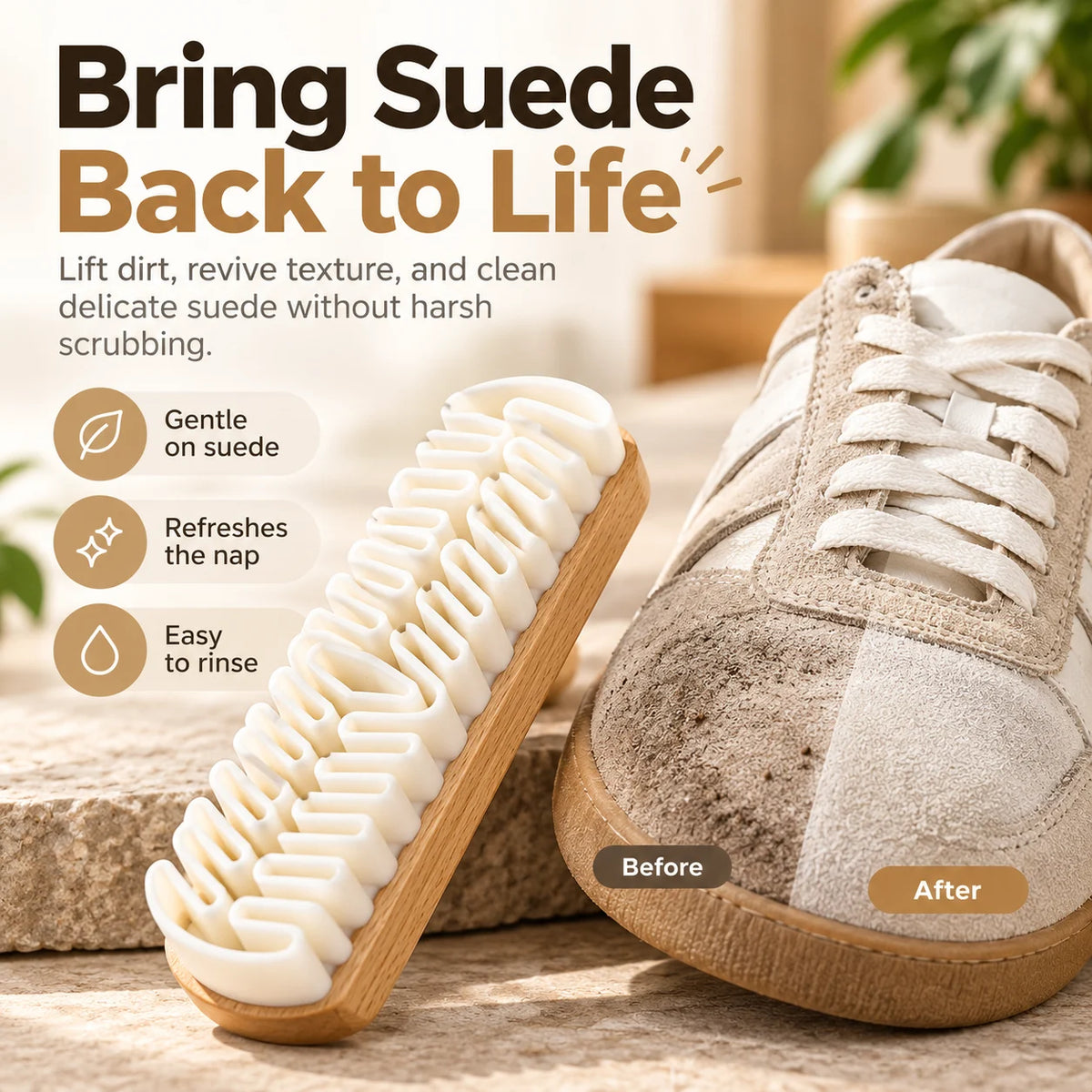 👟 Suede Shoe Cleaning Brush – Everyday Care with Bonus Cleaner