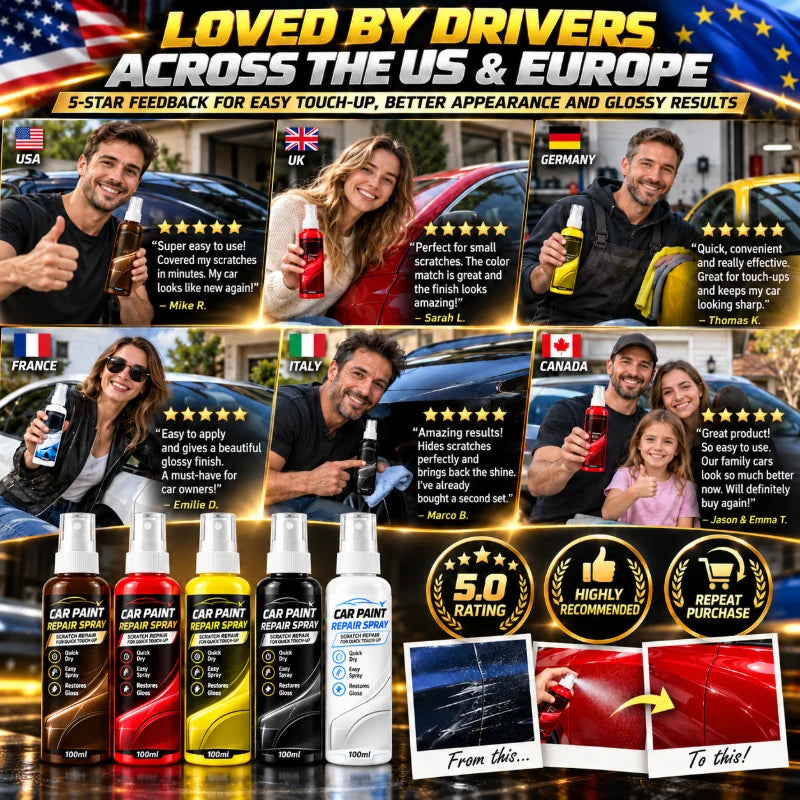 Car Scratch Repair Spray For Minor Scratches And Quick Touch Up