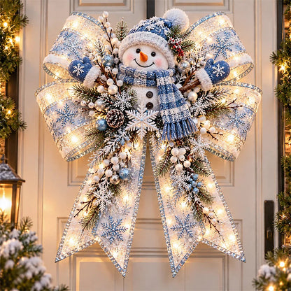 🔥Last Day 50% OFF -🎀🎄 Christmas Magic Door Bows – Oversized Light-Up Christmas Decor