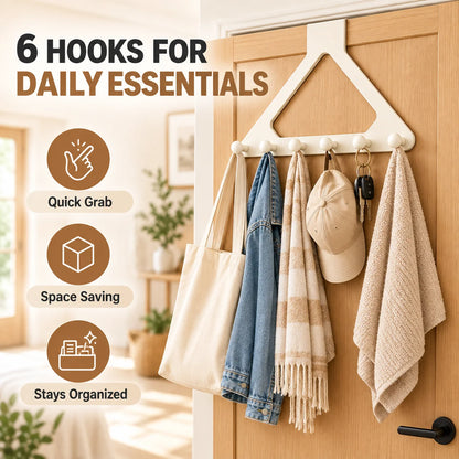 🚪 Triangle Over-the-Door Organizer – Space-Saving Hanging Storage