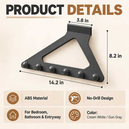 🚪 Triangle Over-the-Door Organizer – Space-Saving Hanging Storage