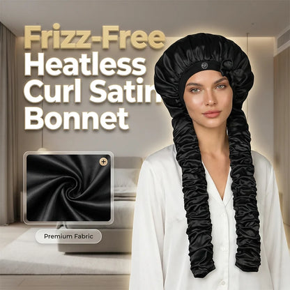 🌙 Satin Heatless Curling Bonnet – Wake Up to Beautiful Curls