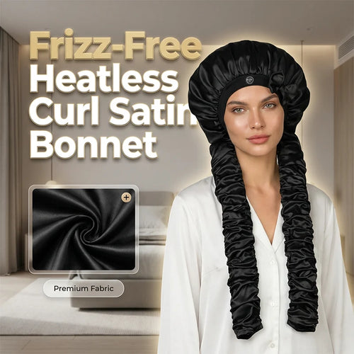 🌙 Satin Heatless Curling Bonnet – Wake Up to Beautiful Curls