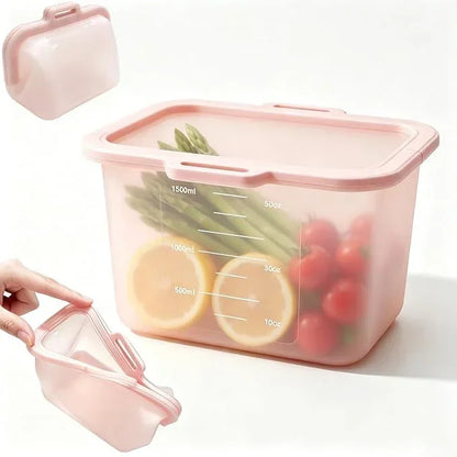 50oz Silicone Food Storage Bag 🥬 – Reusable Magnetic-Seal Design