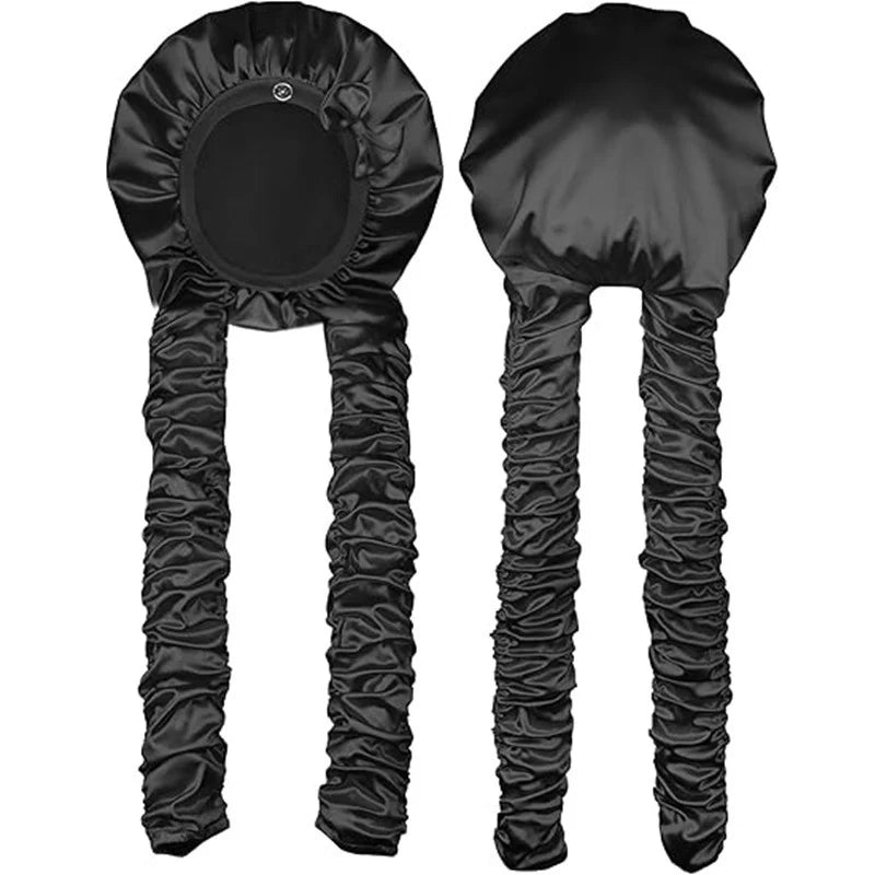 🌙 Satin Heatless Curling Bonnet – Wake Up to Beautiful Curls