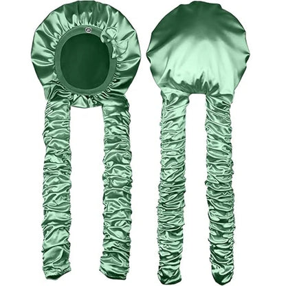 🌙 Satin Heatless Curling Bonnet – Wake Up to Beautiful Curls