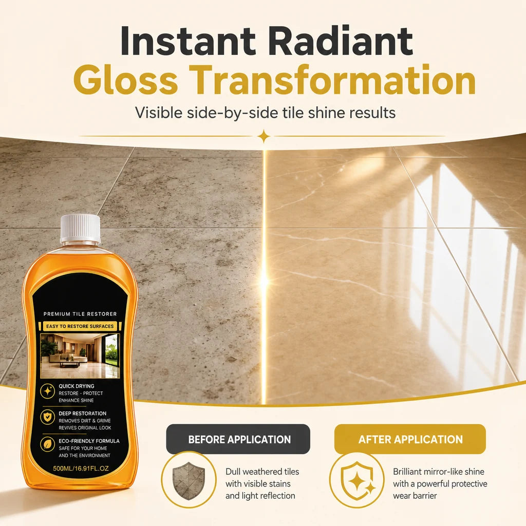 Tile and Floor Refurbishing Cleaner for Scratch Removal and Maintenance
