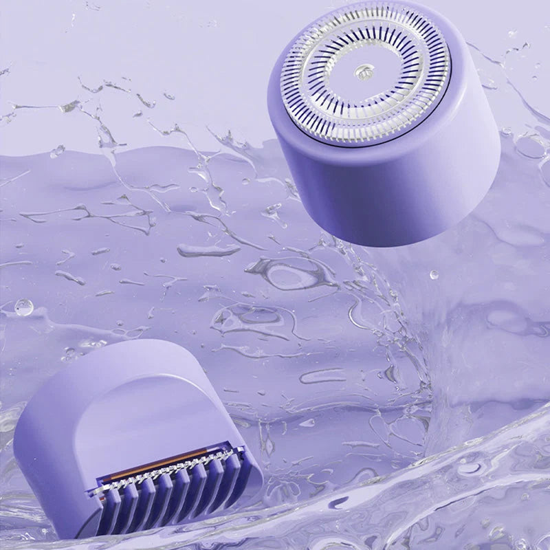 2-in-1 Women's Cordless Electric Razor | Painless Hair Remover For Face, Legs, Armpits & Bikini Line, Rechargeable