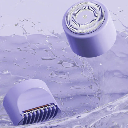 2-in-1 Women's Cordless Electric Razor | Painless Hair Remover For Face, Legs, Armpits & Bikini Line, Rechargeable