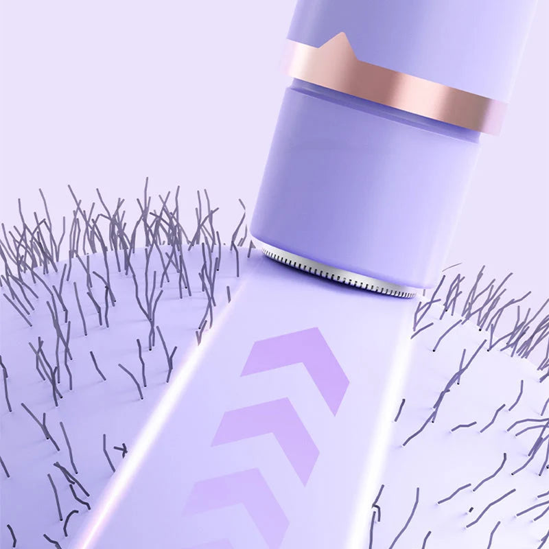 2-in-1 Women's Cordless Electric Razor | Painless Hair Remover For Face, Legs, Armpits & Bikini Line, Rechargeable