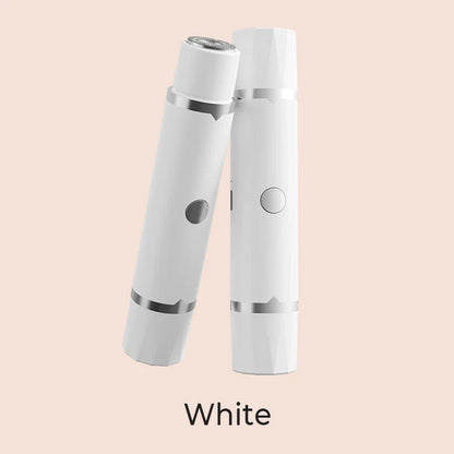 2-in-1 Women's Cordless Electric Razor | Painless Hair Remover For Face, Legs, Armpits & Bikini Line, Rechargeable
