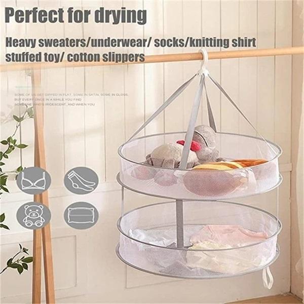 🧺 Foldable Double-Layer Laundry Basket – Easy Sorting & Space-Saving Storage