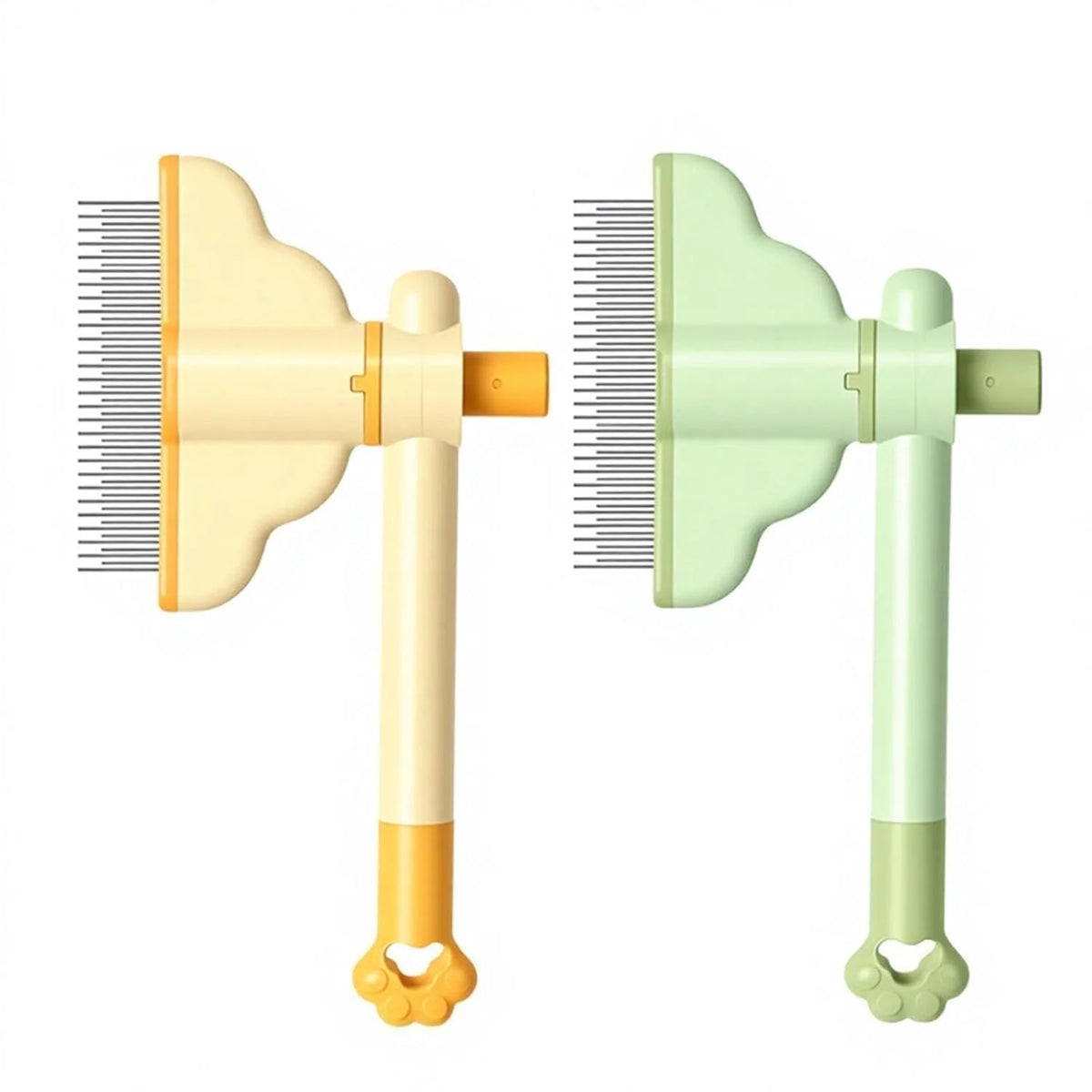 2-Pack Self-Cleaning Pet Grooming Combs 🐾 – Easy Fur Removal