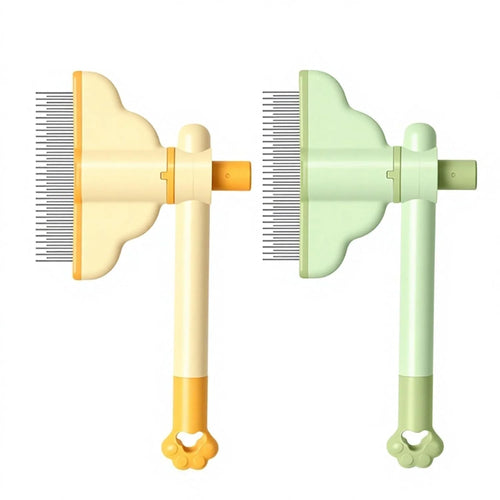 2-Pack Self-Cleaning Pet Grooming Combs 🐾 – Easy Fur Removal