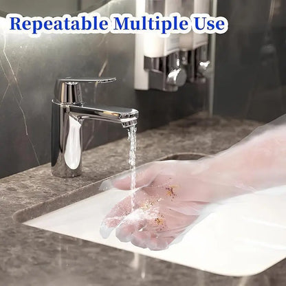 🧤 23.6" Disposable Long-Arm Gloves – Protective Elastic Cuff Design