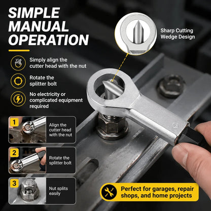 Heavy-Duty Nut Splitter 🔩 – Remove Rusted & Seized Nuts