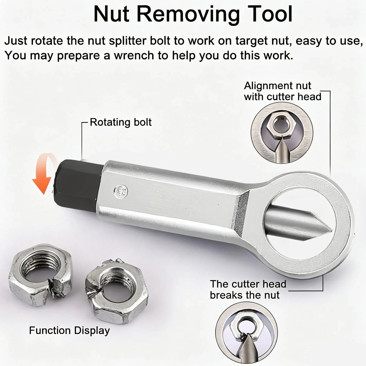 Heavy-Duty Nut Splitter 🔩 – Remove Rusted & Seized Nuts