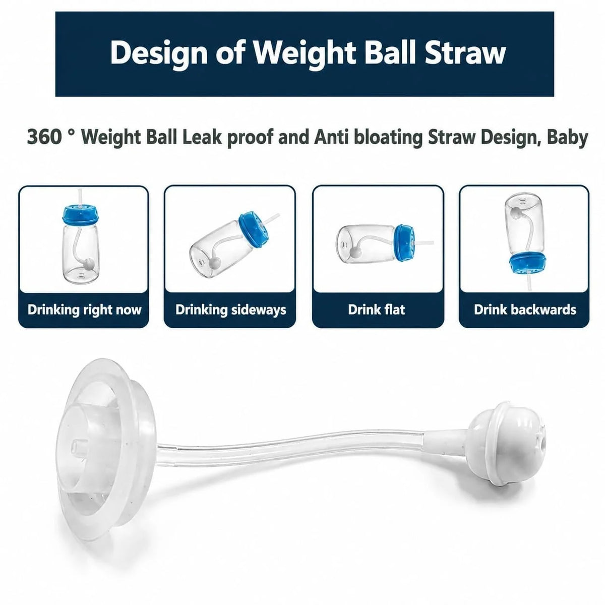 Hands-Free Anti-Colic Baby Bottle 🍼 – Convenient Feeding Design