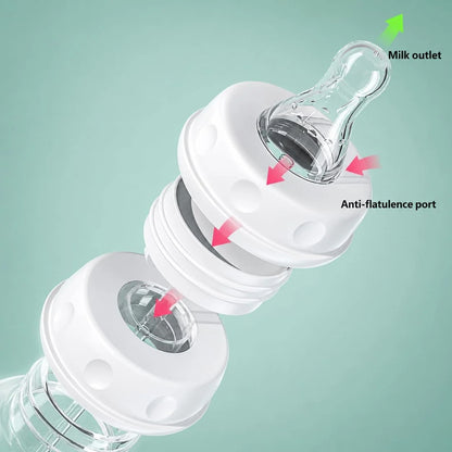 Hands-Free Anti-Colic Baby Bottle 🍼 – Convenient Feeding Design