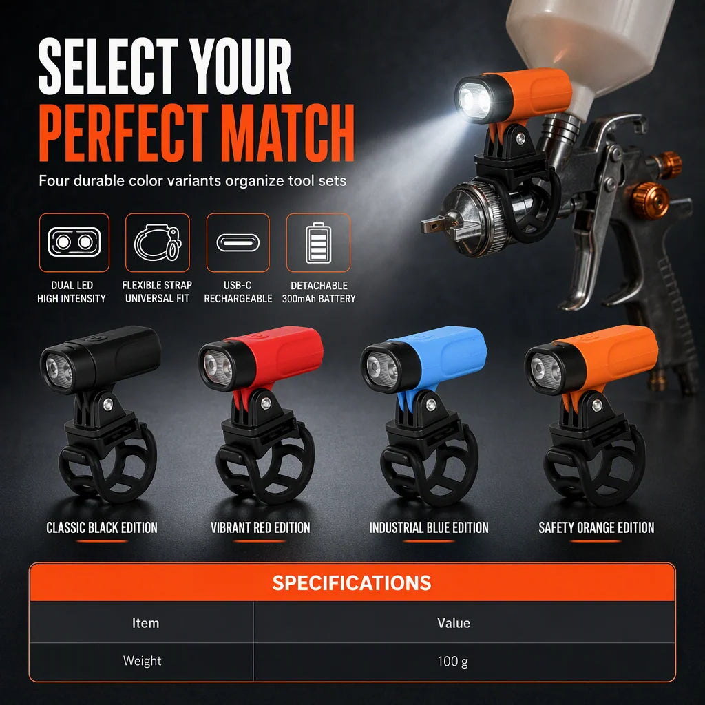 🎨 Lightweight LED-Guided Spray Gun – Smooth & Even Painting