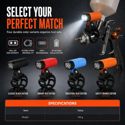 🎨 Lightweight LED-Guided Spray Gun – Smooth & Even Painting