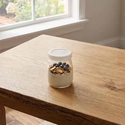 Glass Pudding Jar with Airtight Lid(100ml)