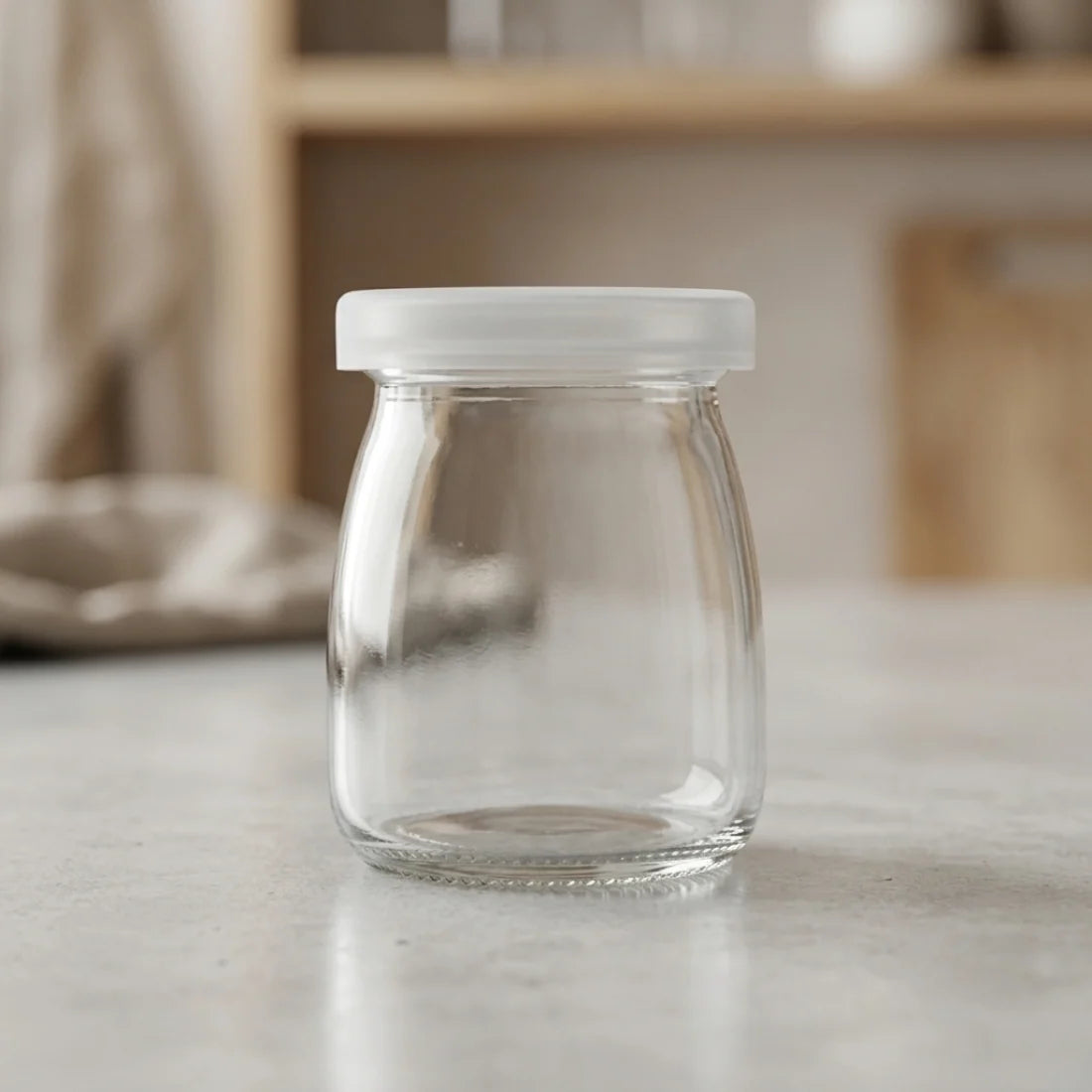 Glass Pudding Jar with Airtight Lid(100ml)