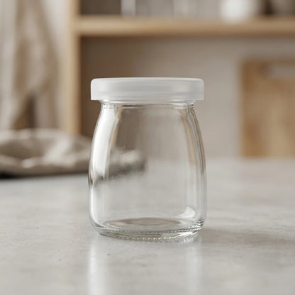 Glass Pudding Jar with Airtight Lid(100ml)