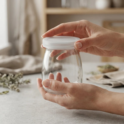 Glass Pudding Jar with Airtight Lid(100ml)