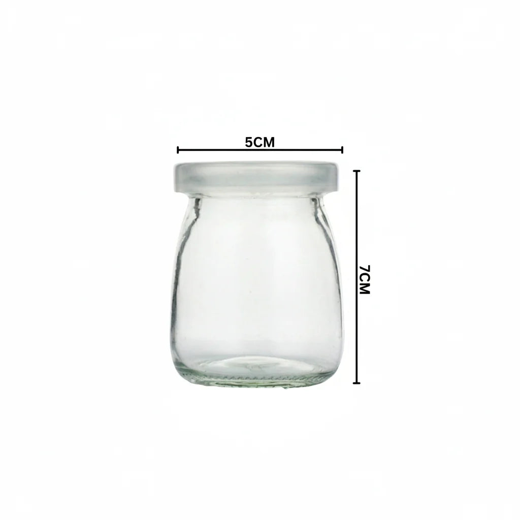 Glass Pudding Jar with Airtight Lid(100ml)