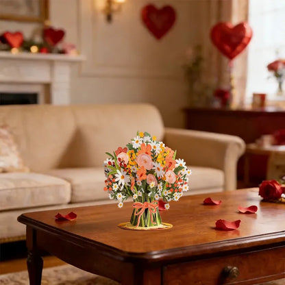 🌸 Forever Bloom Cherry Blossom Pop-Up Card with Personalized Love Message 💌 3D Keepsake Gift for Romantic Moments 🎁