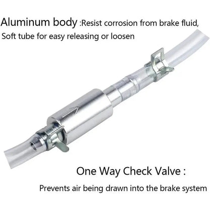 💥Brake Bleeder Hose - One Way Check Valve Tube Bleeding Tool Kit For Motorcyle Clutch