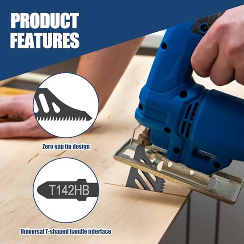 🪚 10-Pack T142HB Jigsaw Blades – 112mm Wood Cutting Set