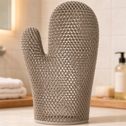 🧤 Honeycomb Mesh Shower Gloves – Exfoliating Body Scrub Mitts