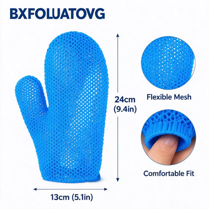 🧤 Honeycomb Mesh Shower Gloves – Exfoliating Body Scrub Mitts