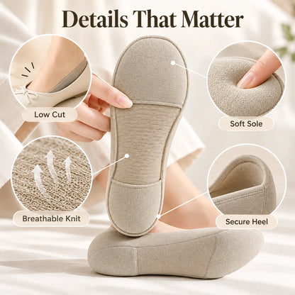 Women's Cushioned No-Show Socks – Comfortable Fit for Flats