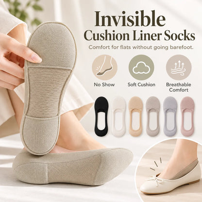 Women's Cushioned No-Show Socks – Comfortable Fit for Flats
