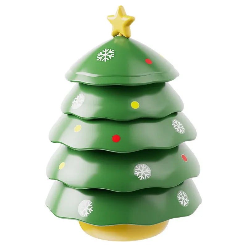 5-Layer Christmas Tree Serving Tray - Green