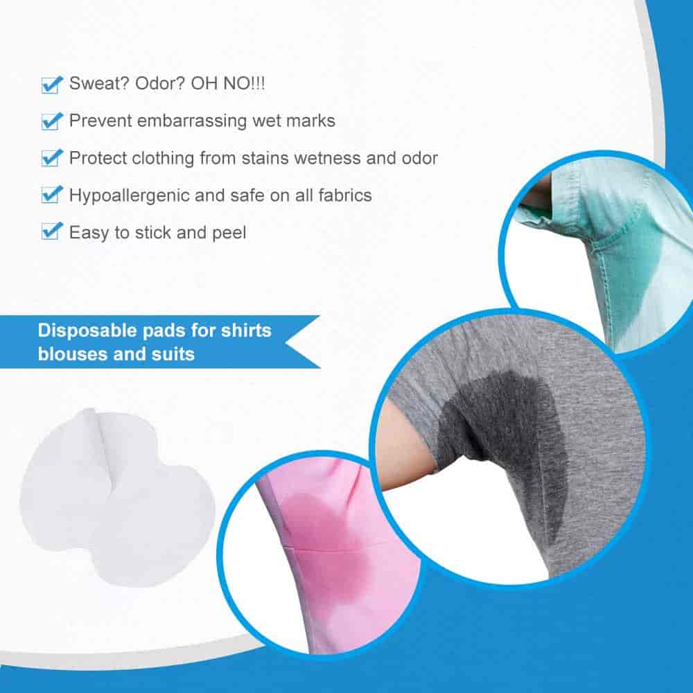 💦 40-Pack Underarm Sweat Pads – Everyday Clothing Protection
