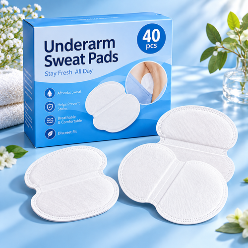 💦 40-Pack Underarm Sweat Pads – Everyday Clothing Protection
