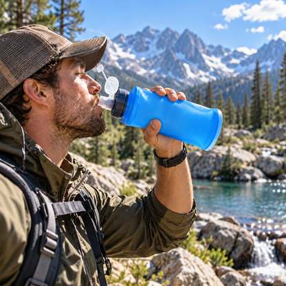 Silent Collapsible Hunting Water Bottle – 500/750ML Soft Flask for Outdoor Adventure