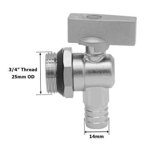 Brass Water Heater Drain Valve 🚰 – 3/4" NPS to 1/2" Hose Barb