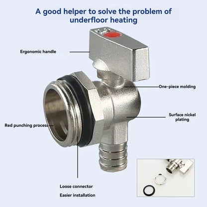 Brass Water Heater Drain Valve 🚰 – 3/4" NPS to 1/2" Hose Barb