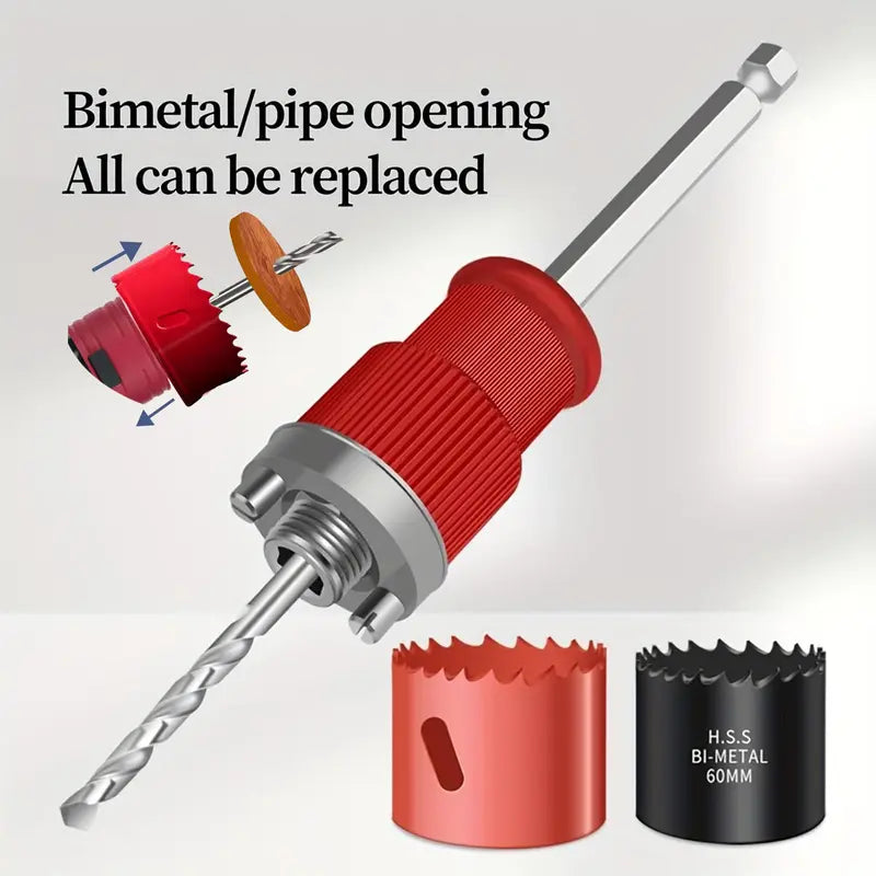 Hex Shank Hole Opener Arbor 🔩 – Handy Drilling Adapter