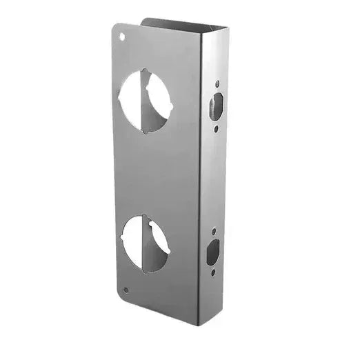 Door Lock Reinforcement Plate 🔒 – Wraparound Single & Double Bore Options