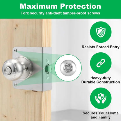 Door Lock Reinforcement Plate 🔒 – Wraparound Single & Double Bore Options
