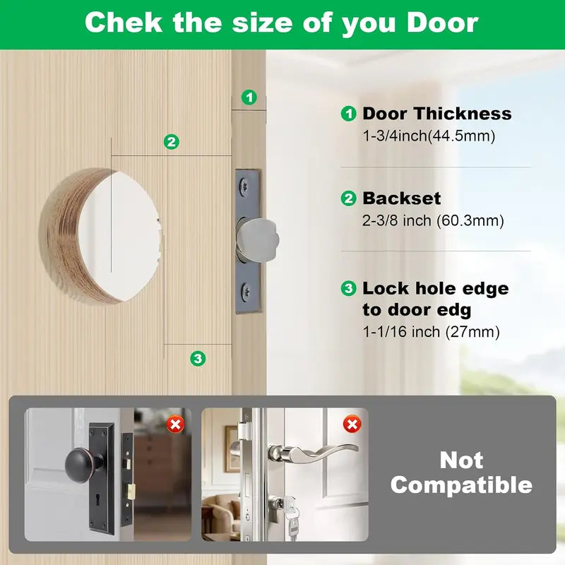 Door Lock Reinforcement Plate 🔒 – Wraparound Single & Double Bore Options