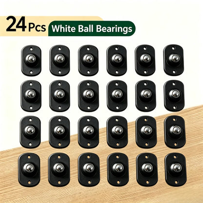 360° Swivel Mini Caster Wheels 🔄 – Self-Adhesive Rolling Design
